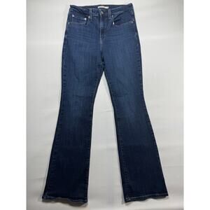 Levi's 725 Women's High Rise Bootcut Blue Stretch Denim Jeans - Size 30x31